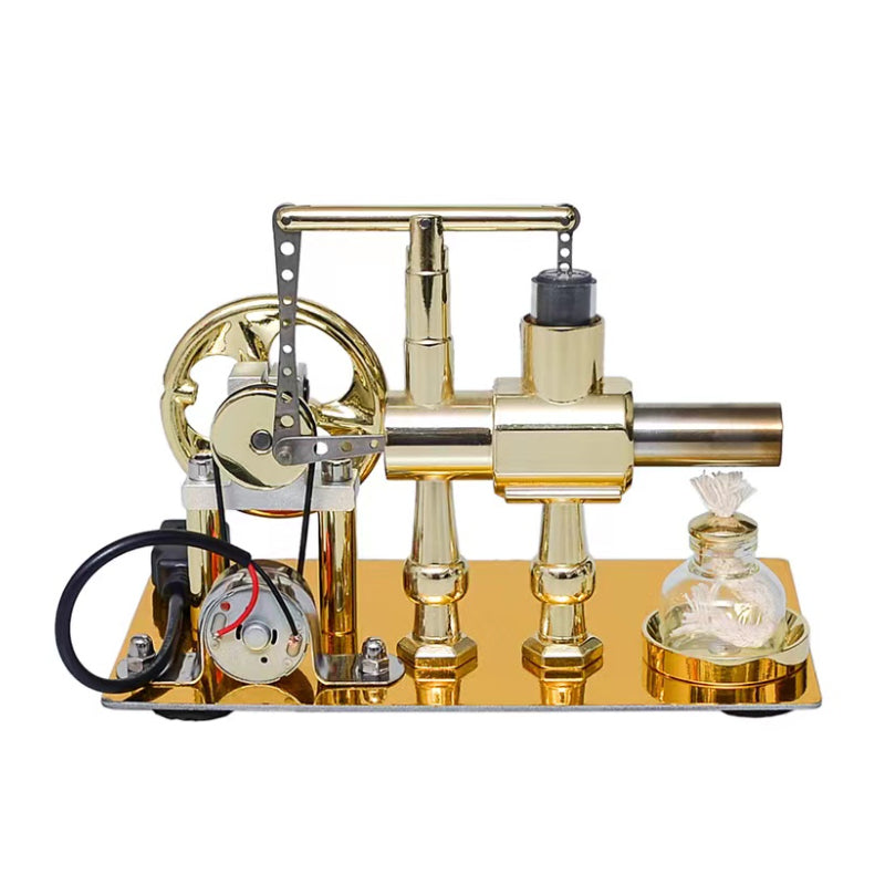 Hot Air Single Cylinder Stirling Engine Generator Physics Popular Science