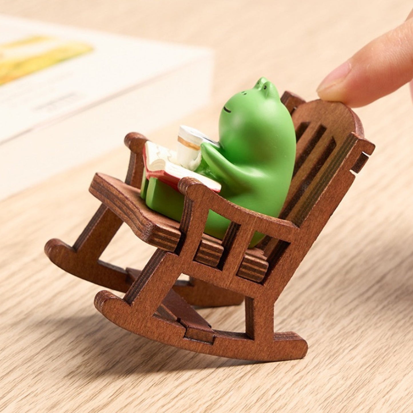 2PC Frog Rocker Chair Cute Japanese Healing Small