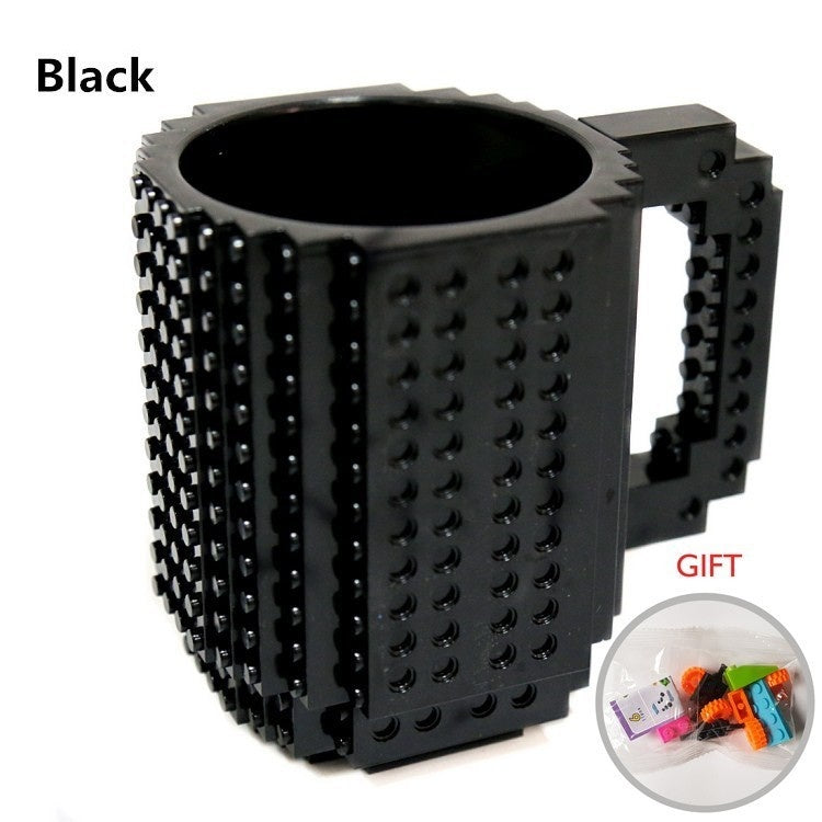 350ml Cup Creative Build-on Brick Mug Cups Drinking Water Holder Building Blocks Design Birthday Gifts