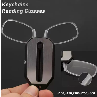 Folding Legless Ultralight Keychain Glasses Men Women