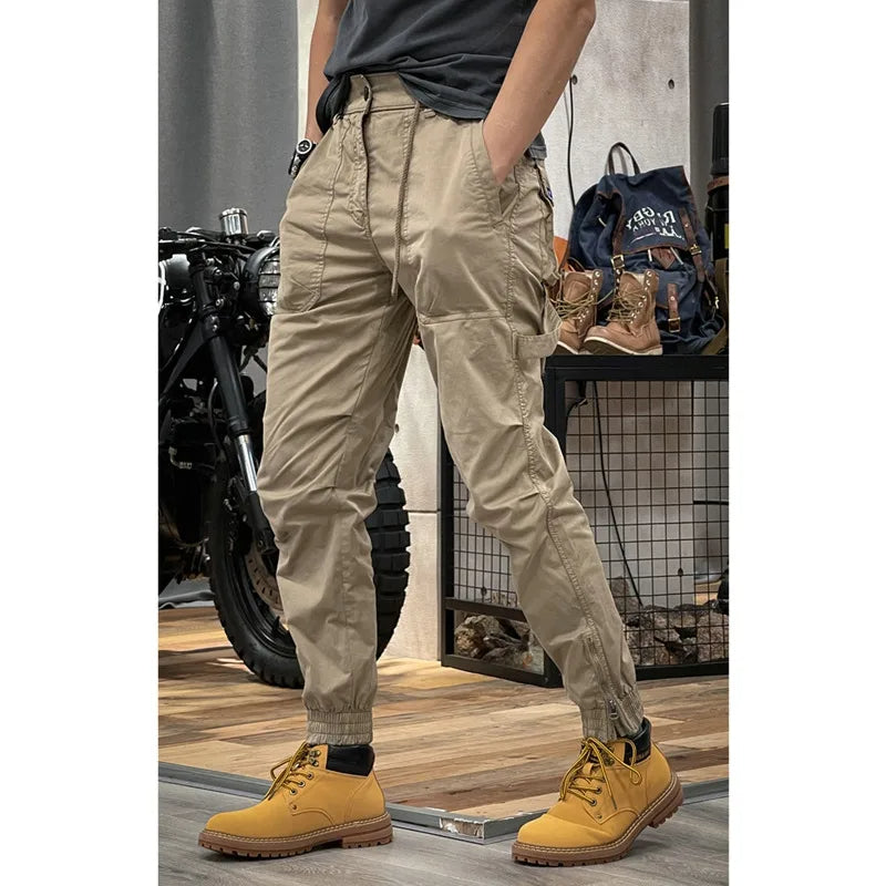 Camo Navy Trousers Man Harem Y2k Tactical Military Cargo