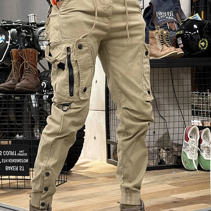 Camo Navy Trousers Man Harem Y2k Tactical Military Cargo