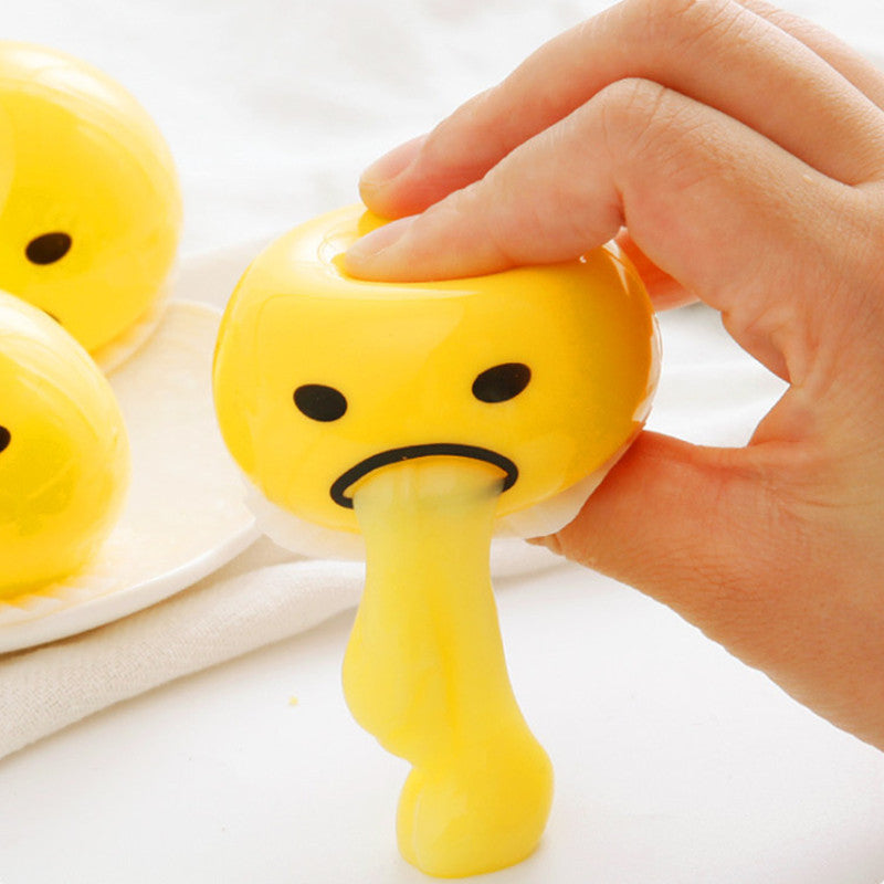 Vomiting Egg Yolk Toys Anti Stress