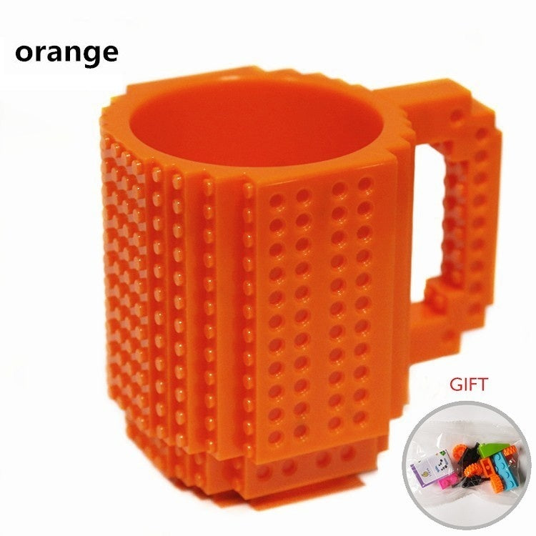 350ml Cup Creative Build-on Brick Mug Cups Drinking Water Holder Building Blocks Design Birthday Gifts