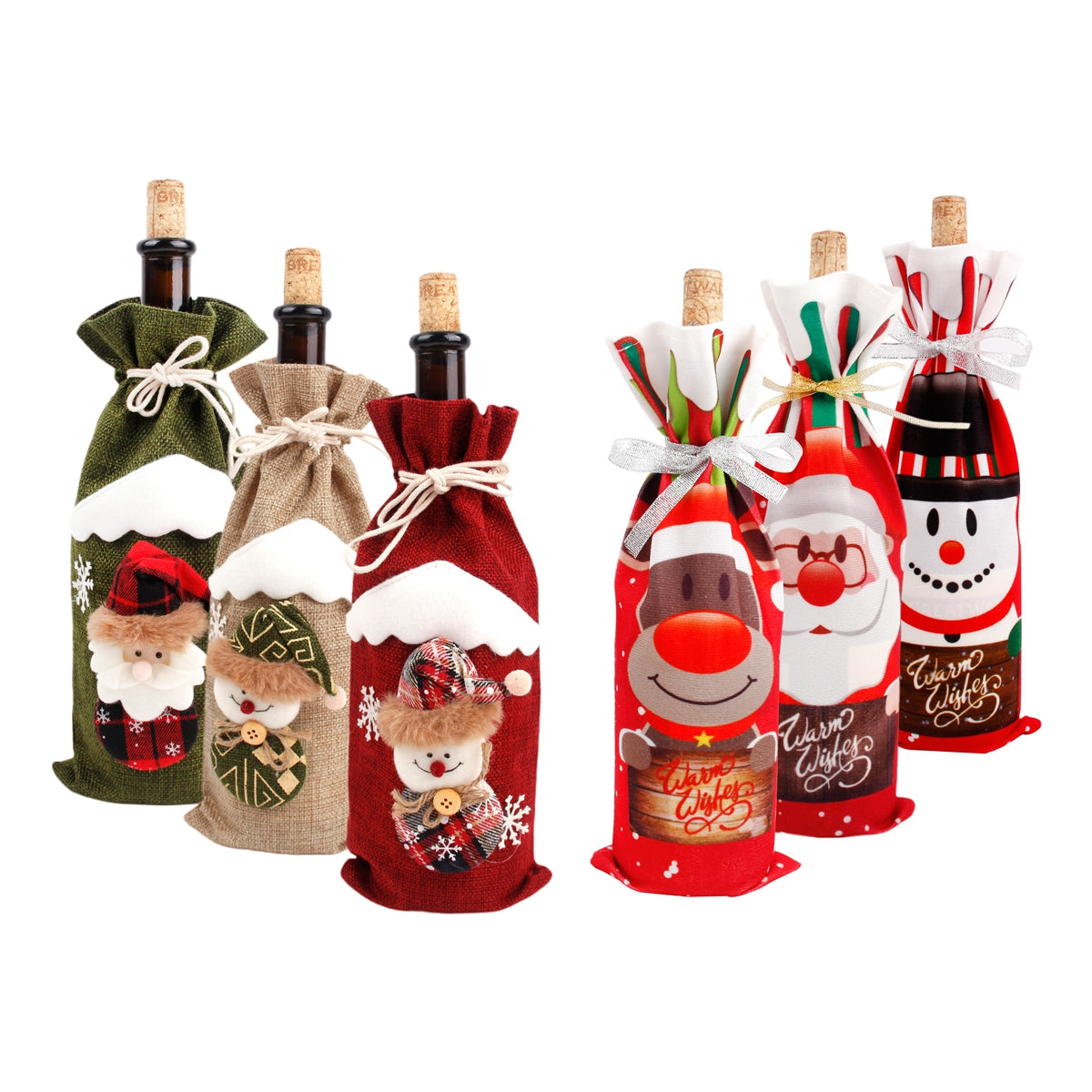 Christmas Wine Bottle Cover Merry Christmas Decorations