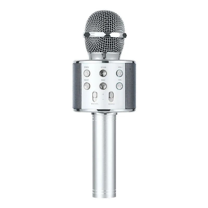 ZK20 Karaoke Microphone for Kids Singing 5in1 Wireless Microphone with LED Lights