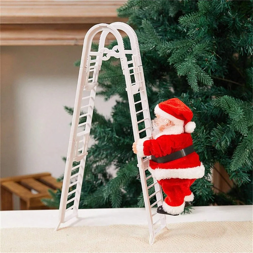 Swinging Belly and Feet Musical Climbing Santa Dancing