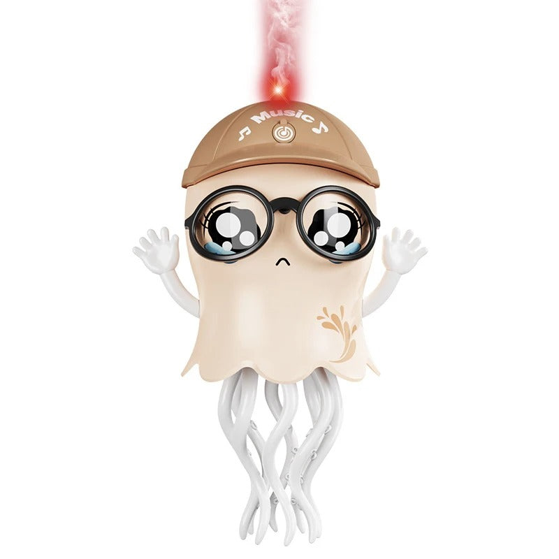 Dancing Jellyfish Toy Automatic Obstacle Avoidance Crawling Walking Electric Jellyfish with Light Music