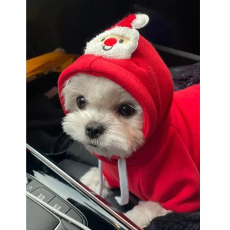 Santa Claus Dog Cat Coat Hoodies