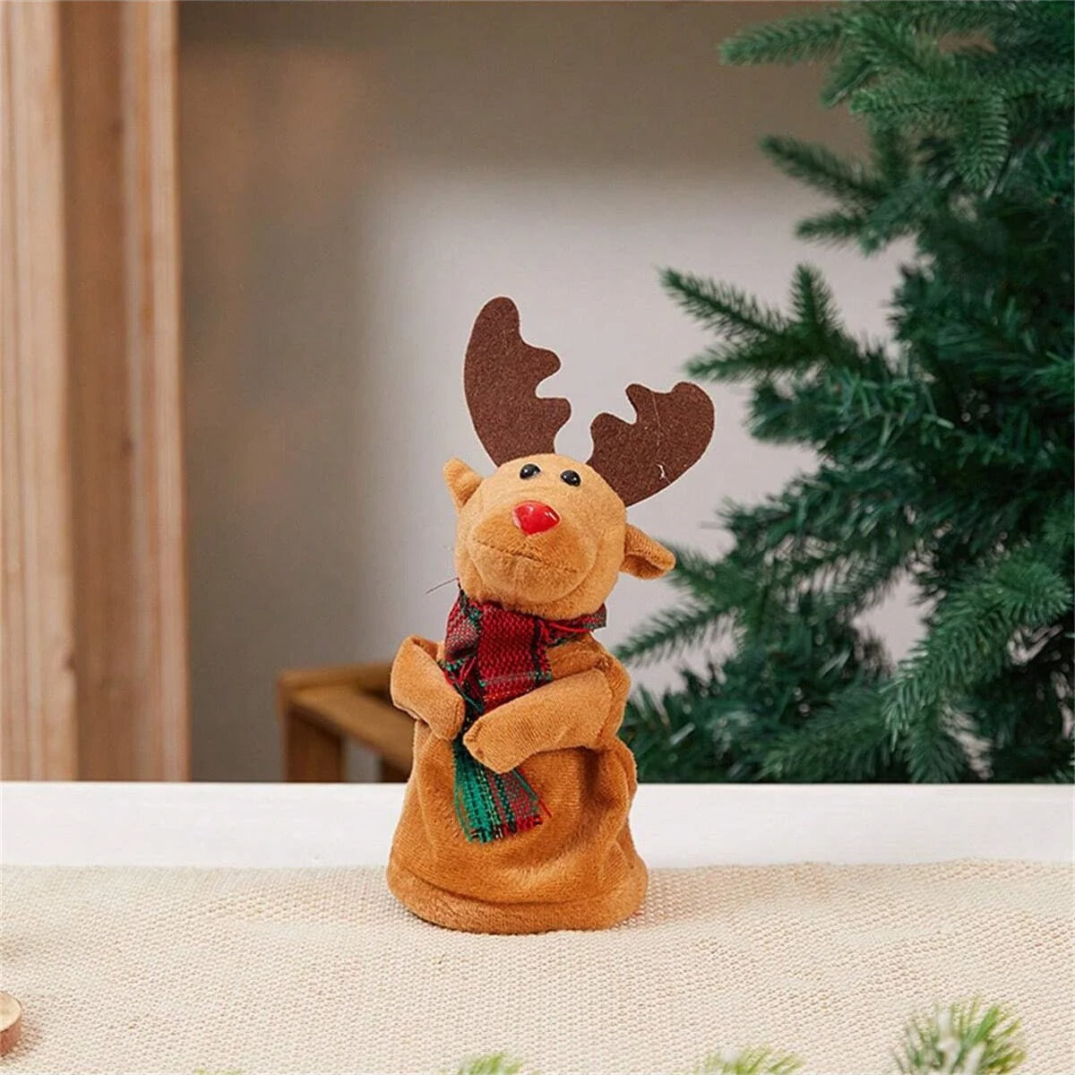 Swinging Belly and Feet Musical Climbing Santa Dancing