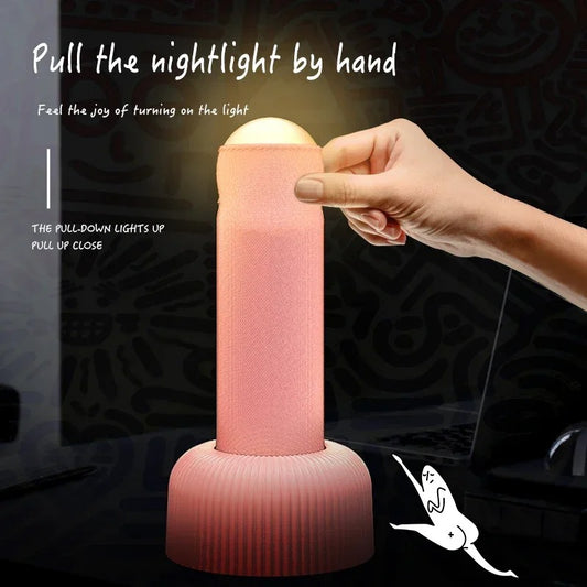 Table Sleep Night Lamp Hand Pull Switch Rechargeable