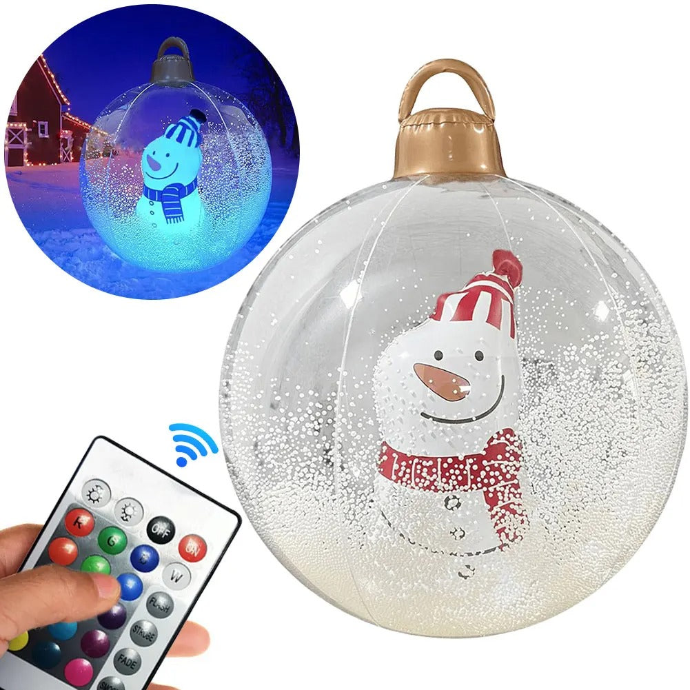 23.6 Inch Giant Inflatable Christmas Ball with LED Light