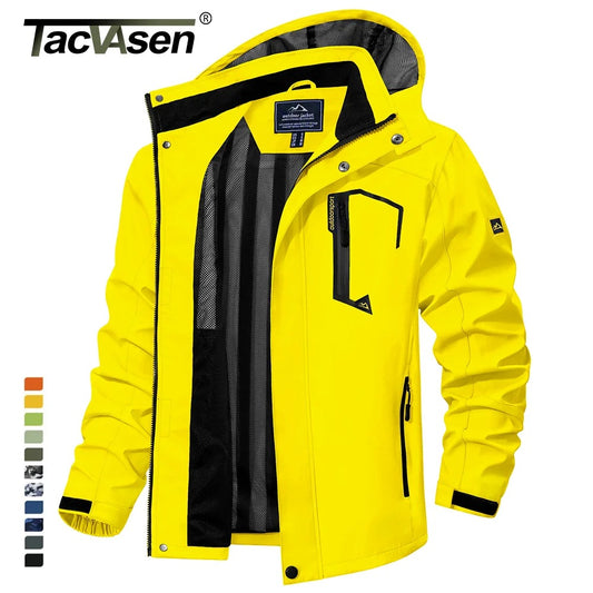 Jackets Mens Mesh Lined Waterproof Rain Jacket