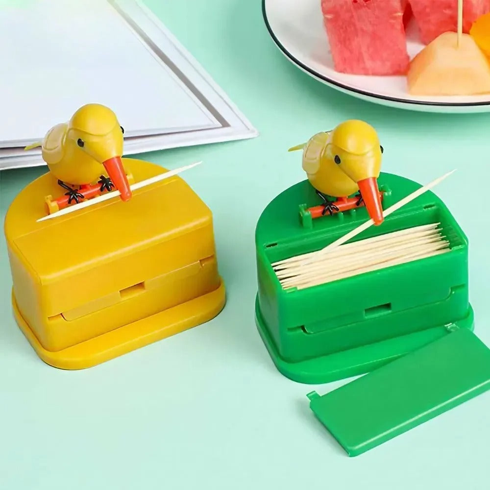 Bird toothpick holder