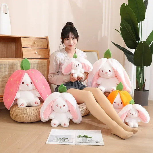 Strawberry Turn Into Rabbit Plush Toy