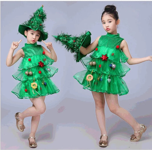 Green Christmas Tree Costume