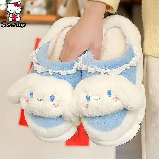 Kawaii Sanrio Cinnamoroll Slippers Kuromi My Melody Y2K Hello Kitty Shoes