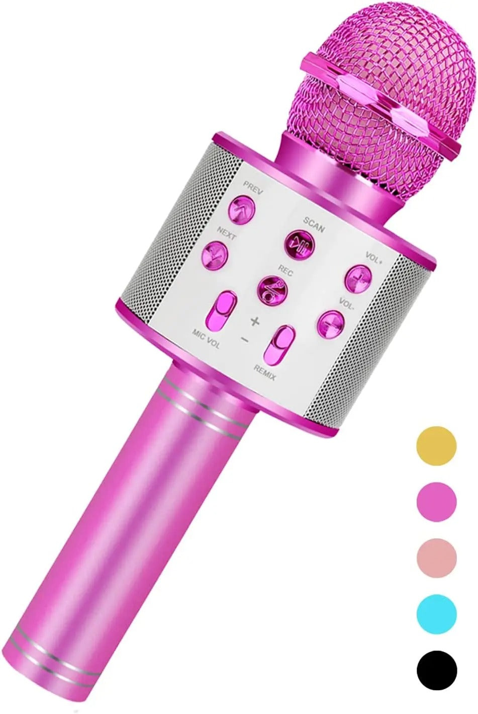 ZK20 Karaoke Microphone for Kids Singing 5in1 Wireless Microphone with LED Lights