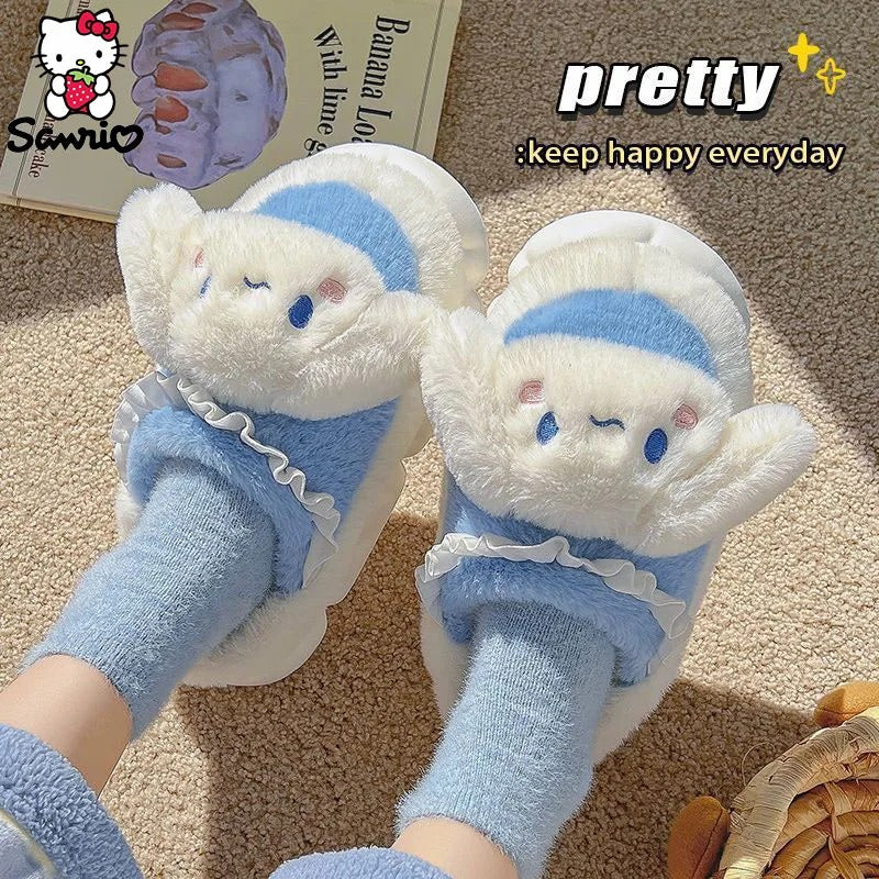 Kawaii Sanrio Cinnamoroll Slippers Kuromi My Melody Y2K Hello Kitty Shoes