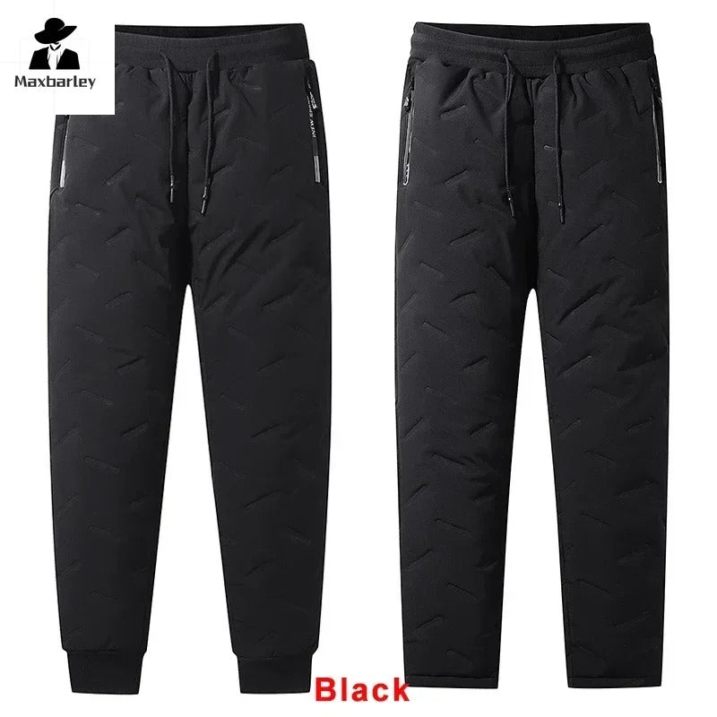 Men's Casual Waterproof Zipper Pocket Thickened Wool Warm