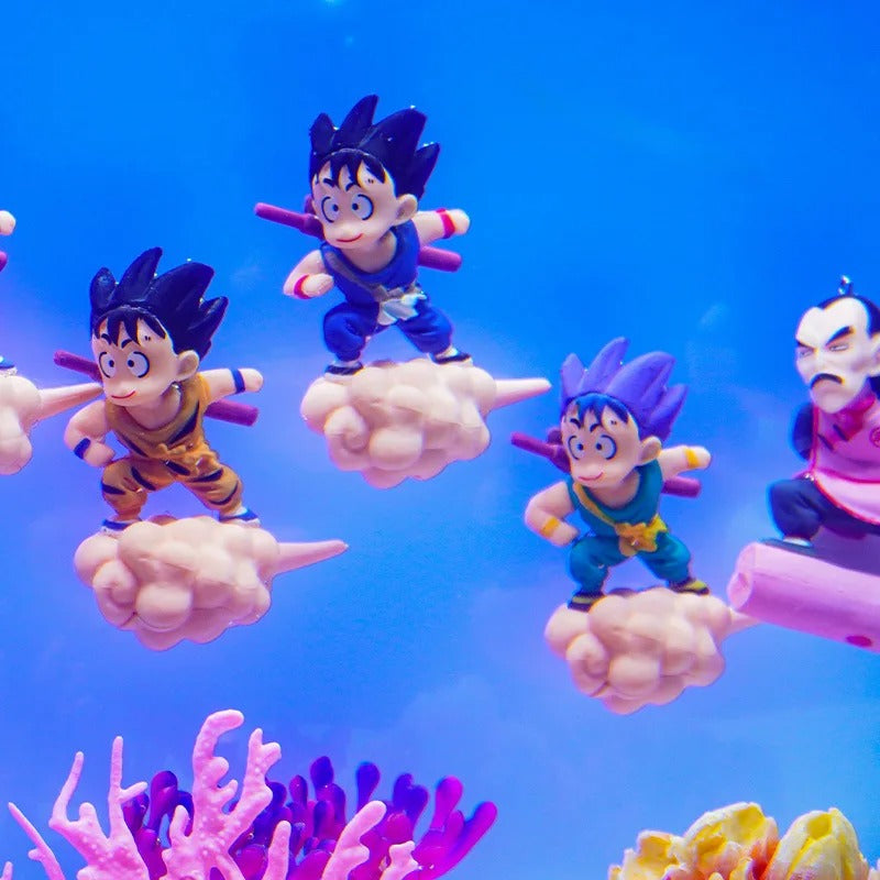 Son Goku Q Version Mini Action Figure fish tank