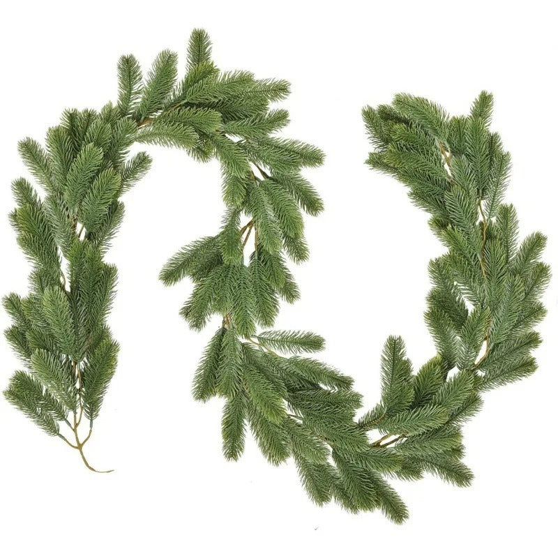 Artificial Pine and Cypress Wreath PE Encrypted Christmas Tree Decoration Rattan