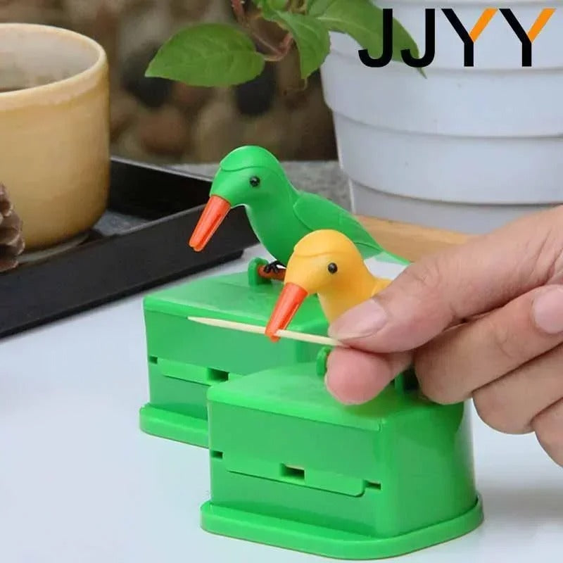 Bird toothpick holder