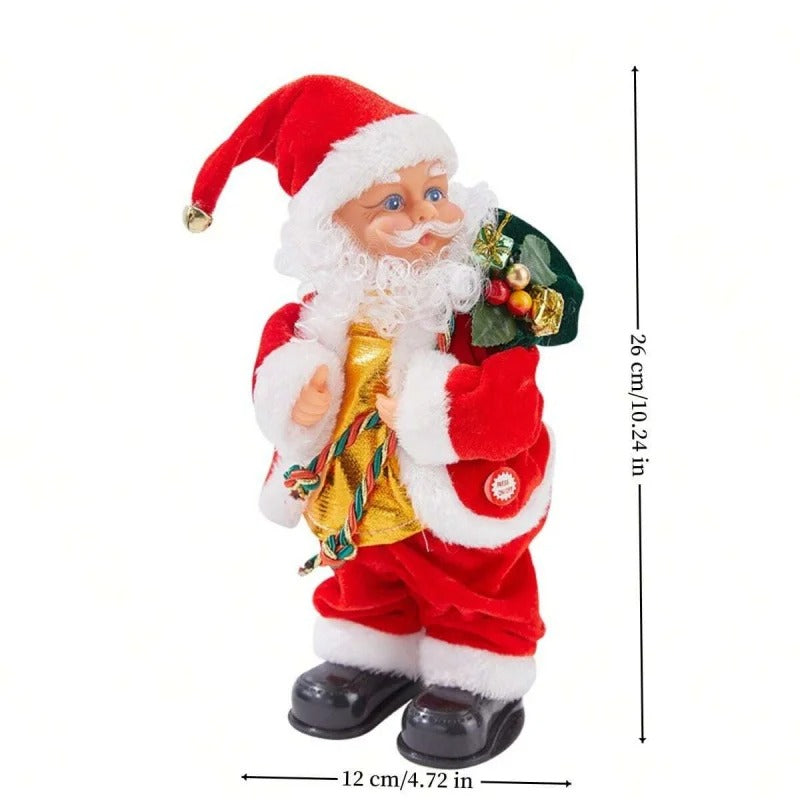 Swinging Belly and Feet Musical Climbing Santa Dancing