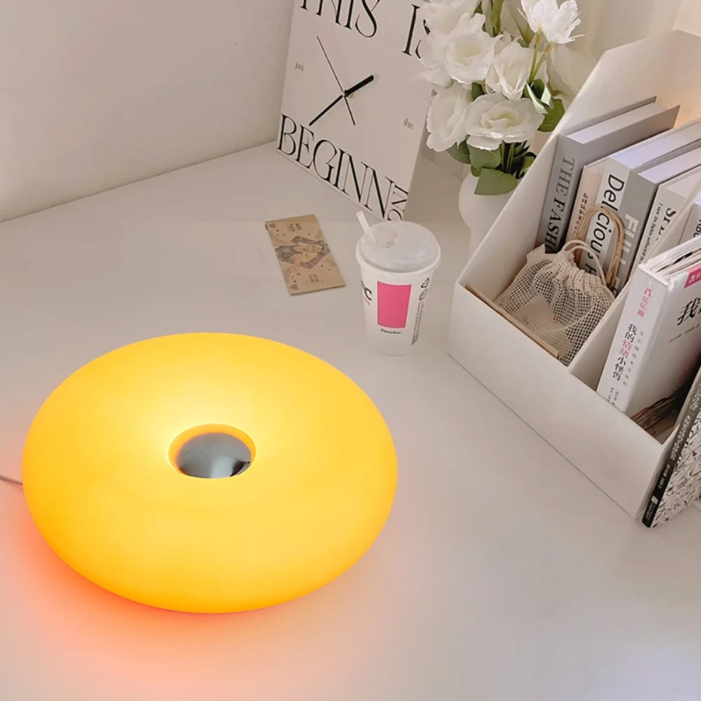 Bauhaus donut table lamp