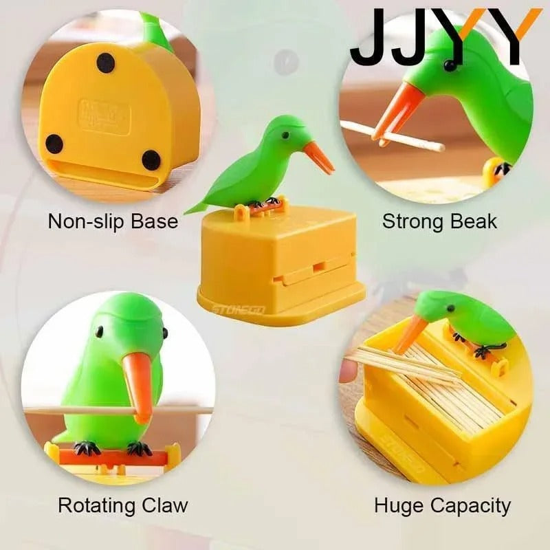 Bird toothpick holder
