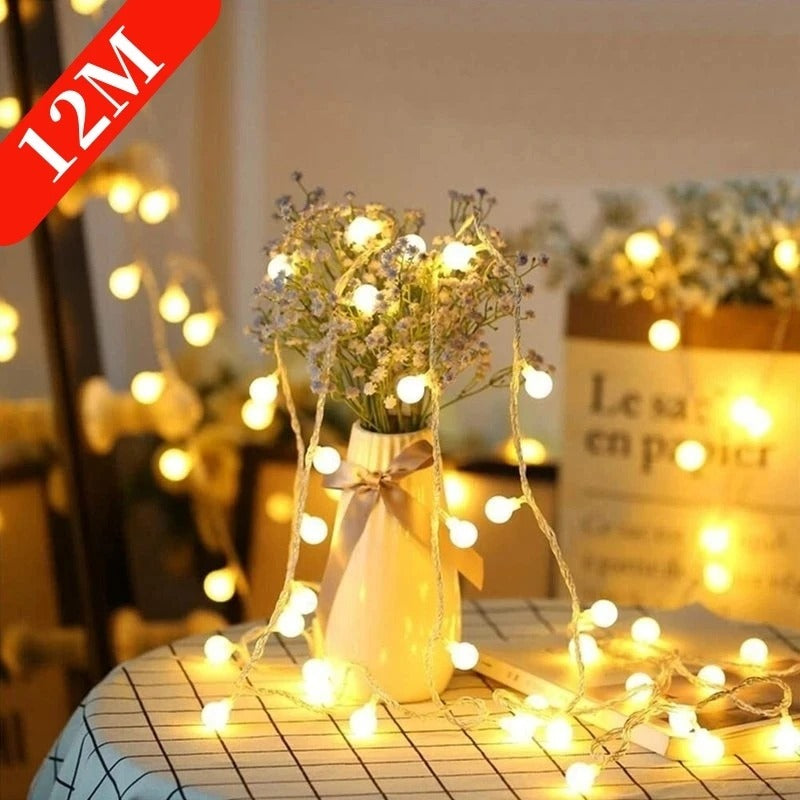 10M USB/Battery Power Ball LED String Lights