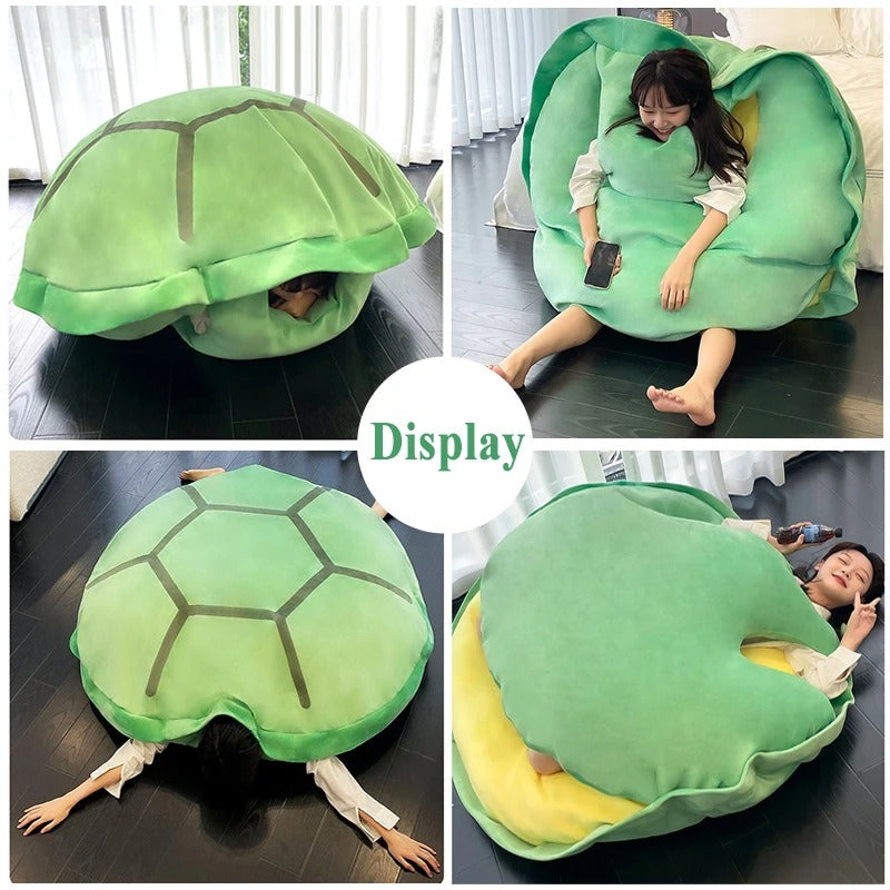 Wearable Funny Turtle Shell Plush Pillow