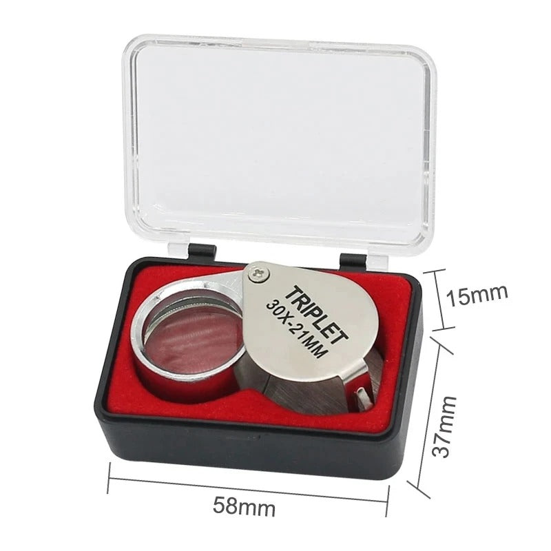 10-30X Pocket Loupe Magnifier