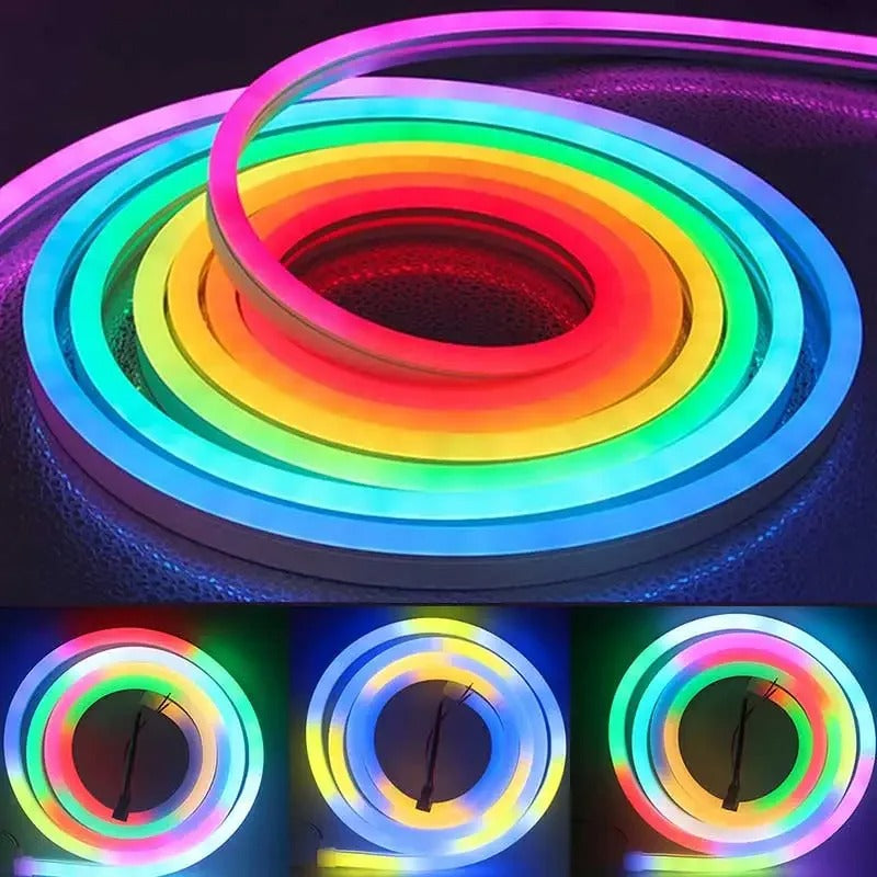 TUYA Neon LED Strip Lights 5-24V 96LEDs/M Silicone Neon Rope Light with Music Sync