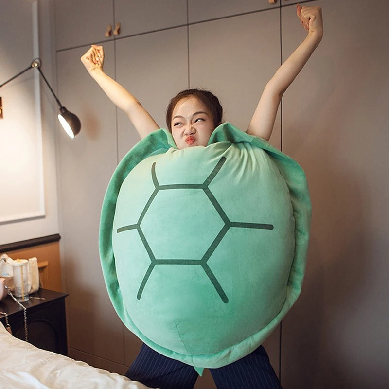 Wearable Funny Turtle Shell Plush Pillow