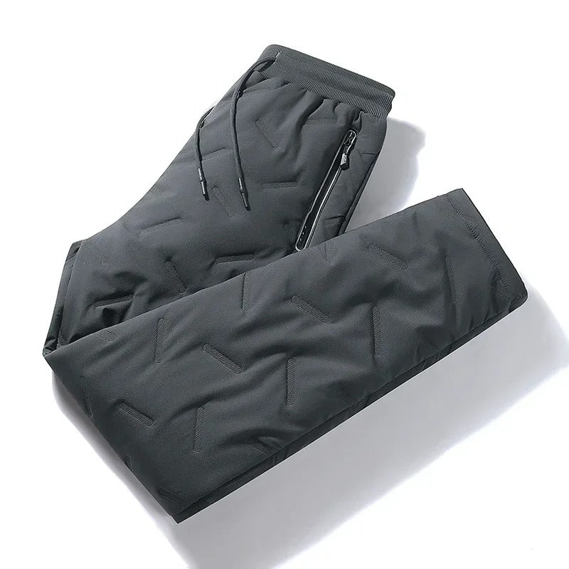 Men's Casual Waterproof Zipper Pocket Thickened Wool Warm