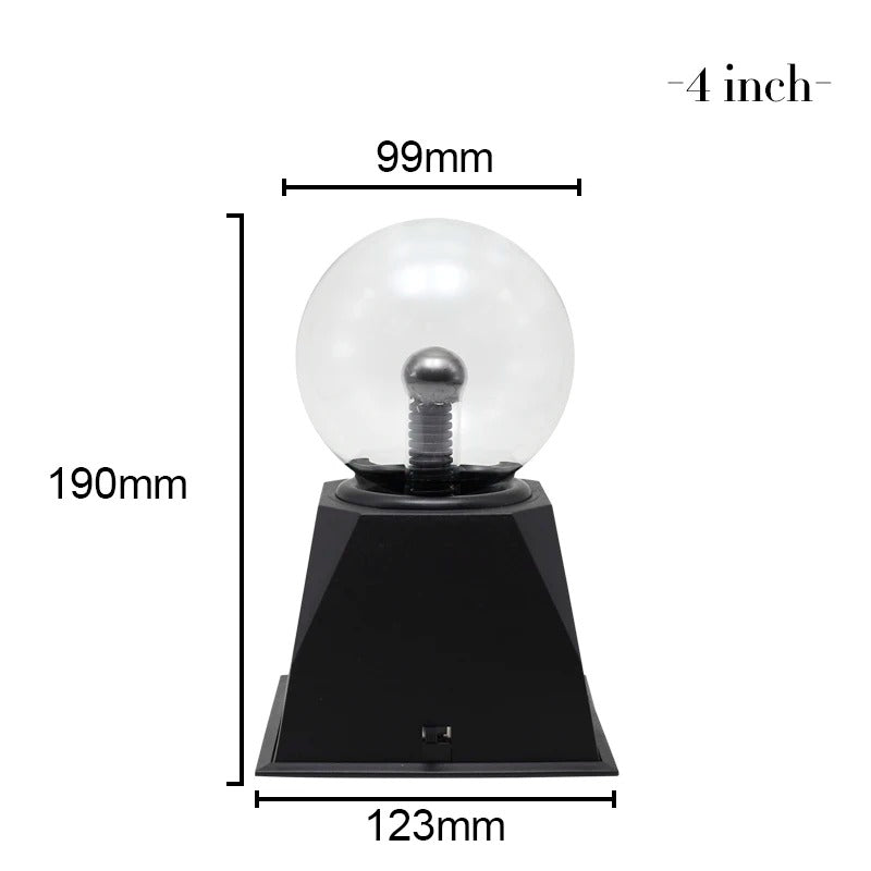 Magic Crystal Plasma Ball Lamp 3/4/5/6/8 Inch LED Night Light