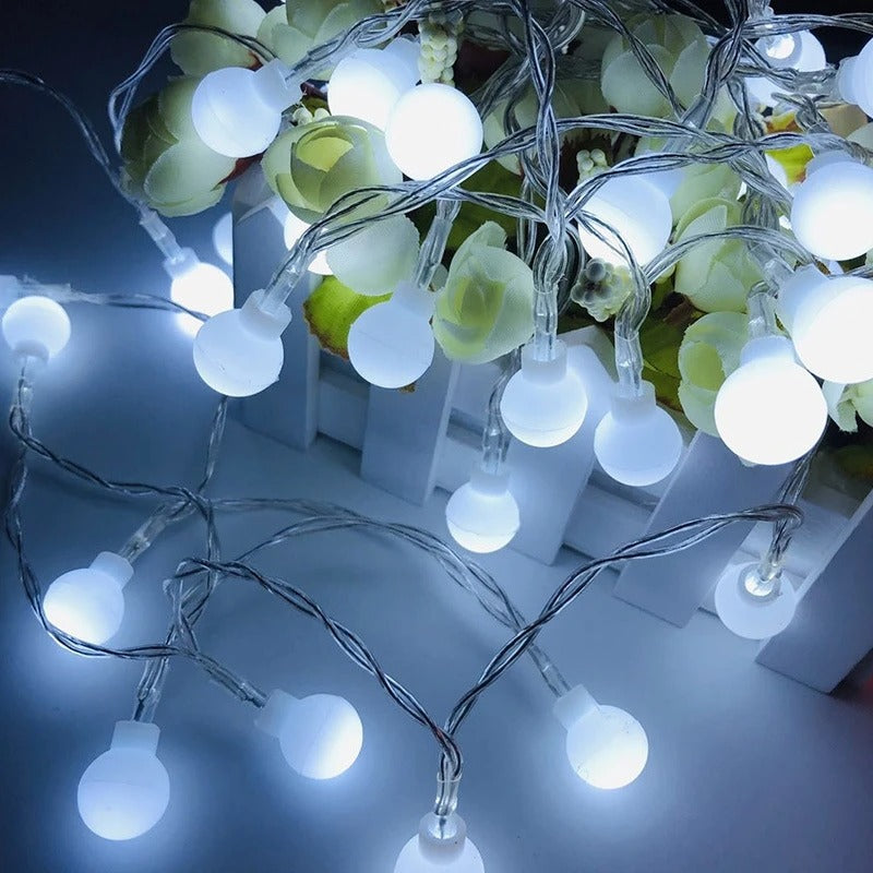 10M USB/Battery Power Ball LED String Lights