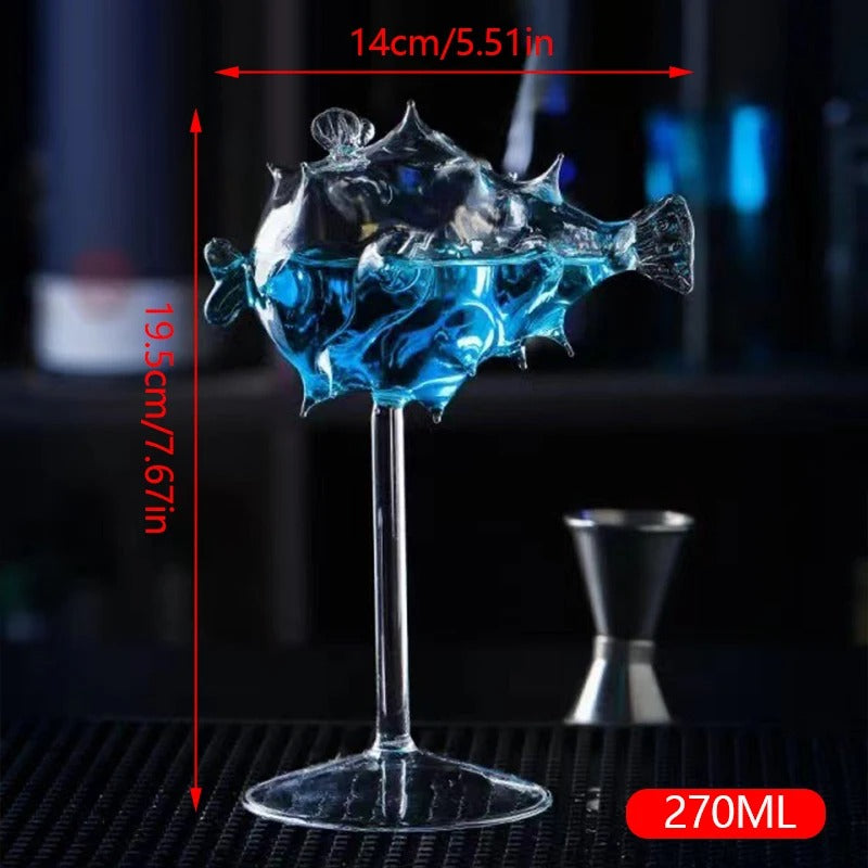 Octopus Jellyfish Tentacles Shaped Cocktail Glass