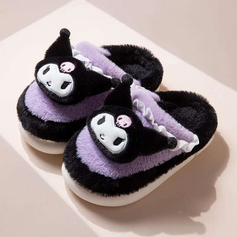 Kawaii Sanrio Cinnamoroll Slippers Kuromi My Melody Y2K Hello Kitty Shoes