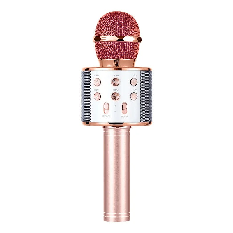 ZK20 Karaoke Microphone for Kids Singing 5in1 Wireless Microphone with LED Lights