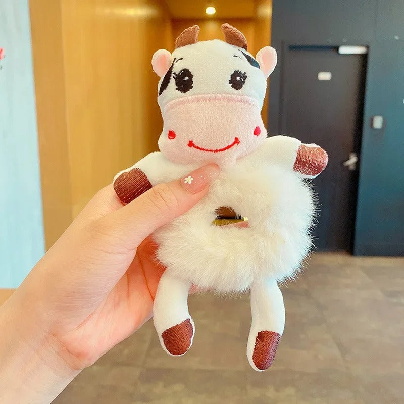 Hair Circle Girl Frog Plush