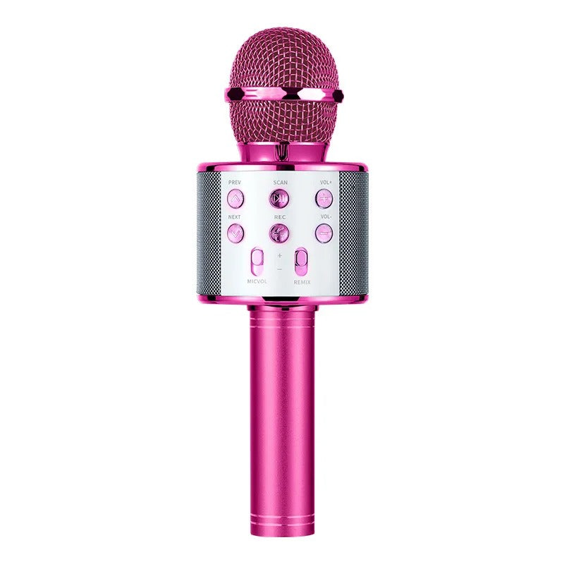 ZK20 Karaoke Microphone for Kids Singing 5in1 Wireless Microphone with LED Lights