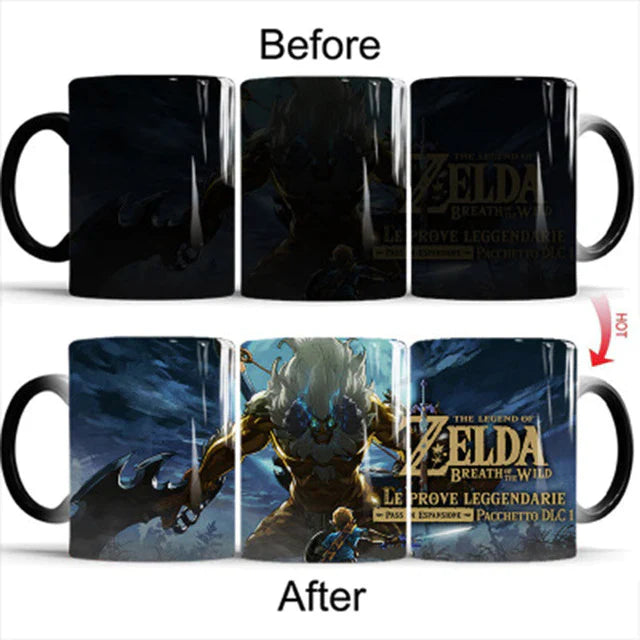 New 350mL Cute Zelda Color Transforming Magic Mugs