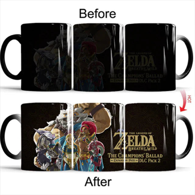 New 350mL Cute Zelda Color Transforming Magic Mugs