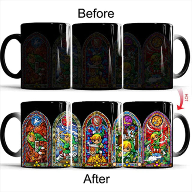 New 350mL Cute Zelda Color Transforming Magic Mugs