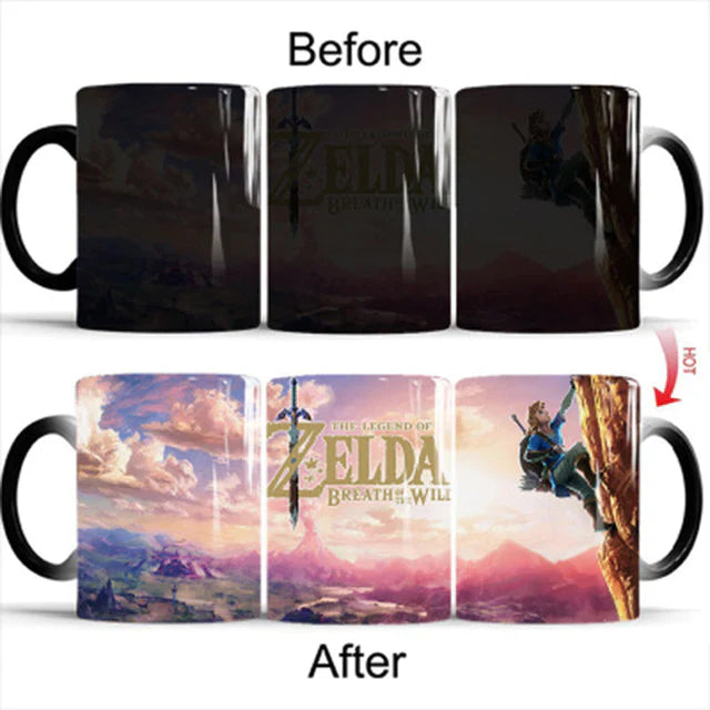 New 350mL Cute Zelda Color Transforming Magic Mugs