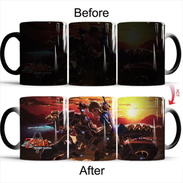 New 350mL Cute Zelda Color Transforming Magic Mugs