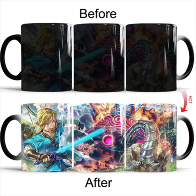 New 350mL Cute Zelda Color Transforming Magic Mugs