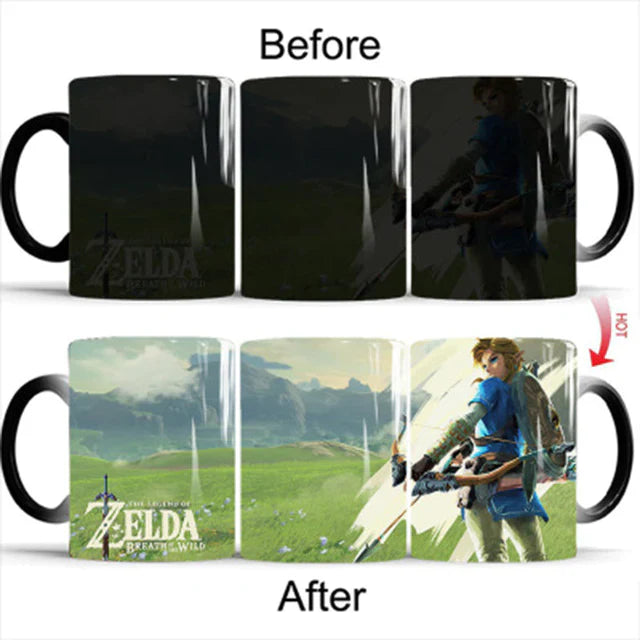 New 350mL Cute Zelda Color Transforming Magic Mugs